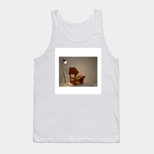 this design in a furniture chair in vintage minimalism art ecopop photograph Tank Top